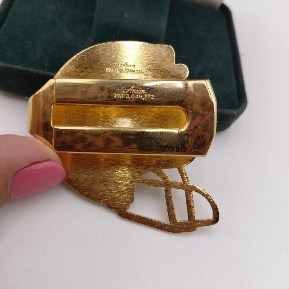 Vtg Miami Dolphins Football Team Helmet Money Clip Holder Metal Fathers Day Gift